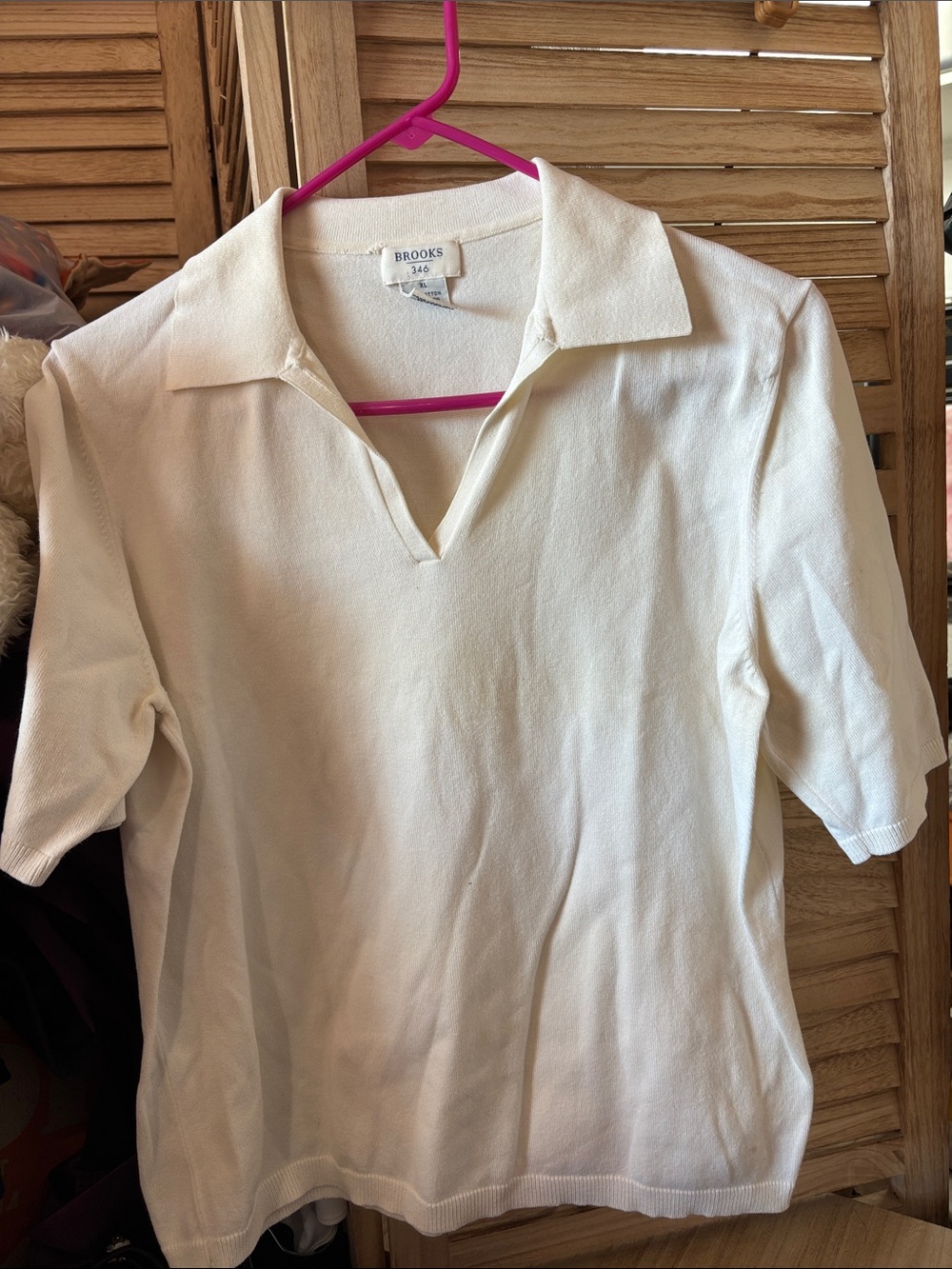 Brooks Ladies Short-Sleeve Polo Knit Shirt XL